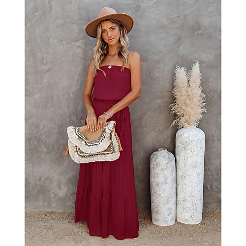 Women's Swing Dress Maxi long Dress ArmyGreen Red Wine Ginger Dark Green Orange Black Rose Red Dark Blue Sleeveless Solid Color Spring Summer Casual / Daily 2021 S M L XL
Women's Swing Dress Maxi long Dress ArmyGreen Red Wine Ginger Dark Green Orange Black Rose Red Dark Blue Sleeveless Solid Color Spring Summer Casual / Daily 2021 S M L XL