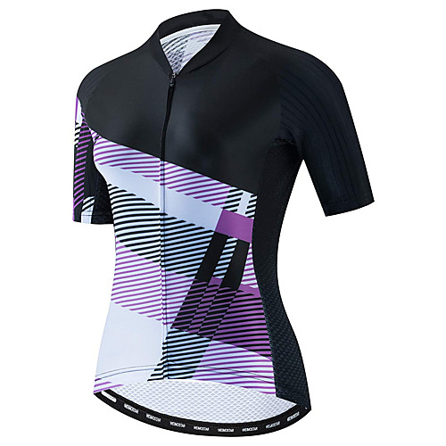 21Grams Women's Short Sleeve Cycling Jersey Summer Spandex Polyester Black Stripes Bike Jersey Top Mountain Bike MTB Road Bike Cycling Quick Dry Moisture Wicking Breathable Sports Clothing Apparel
21Grams Women's Short Sleeve Cycling Jersey Summer Spandex Polyester Black Stripes Bike Jersey Top Mountain Bike MTB Road Bike Cycling Quick Dry Moisture Wicking Breathable Sports Clothing Apparel