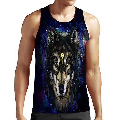 Men's Unisex Tank Top Undershirt 3D Print Graphic Prints Wolf Plus Size Print Sleeveless Casual Tops Basic Designer Big and Tall Blue
Men's Unisex Tank Top Undershirt 3D Print Graphic Prints Wolf Plus Size Print Sleeveless Casual Tops Basic Designer Big and Tall Blue