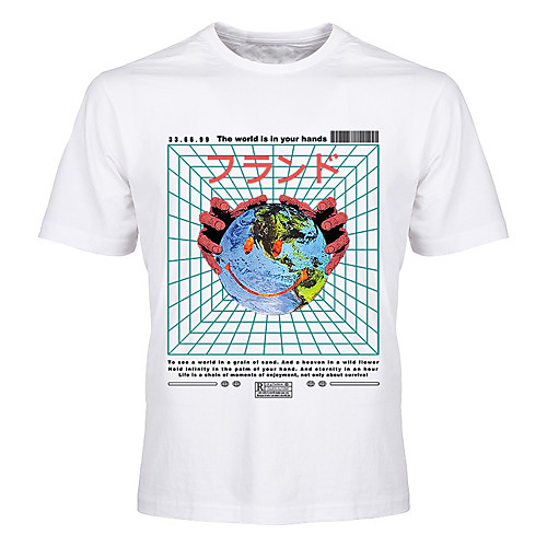 Men's Unisex Tee T shirt Hot Stamping Graphic Prints Earth Plus Size Print Short Sleeve Casual Tops Cotton Basic Fashion Designer Big and Tall White Black Blue
Men's Unisex Tee T shirt Hot Stamping Graphic Prints Earth Plus Size Print Short Sleeve Casual Tops Cotton Basic Fashion Designer Big and Tall White Black Blue