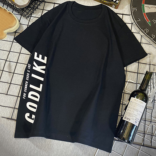 Men's Unisex Tee T shirt Hot Stamping Graphic Prints Letter Plus Size Print Short Sleeve Casual Tops Cotton Basic Fashion Designer Big and Tall White Black
Men's Unisex Tee T shirt Hot Stamping Graphic Prints Letter Plus Size Print Short Sleeve Casual Tops Cotton Basic Fashion Designer Big and Tall White Black