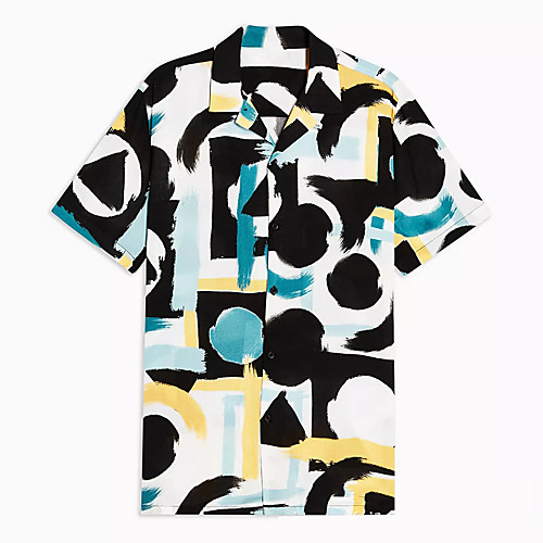 Men's Shirt Graffiti Button-Down Short Sleeve Casual Tops Lightweight Casual Fashion Breathable Black Light Blue
Men's Shirt Graffiti Button-Down Short Sleeve Casual Tops Lightweight Casual Fashion Breathable Black Light Blue
