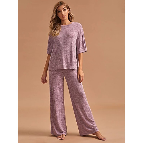 Women's Basic Solid Color Vacation Casual / Daily Two Piece Set Tracksuit T shirt Pant Loungewear Tops
Women's Basic Solid Color Vacation Casual / Daily Two Piece Set Tracksuit T shirt Pant Loungewear Tops