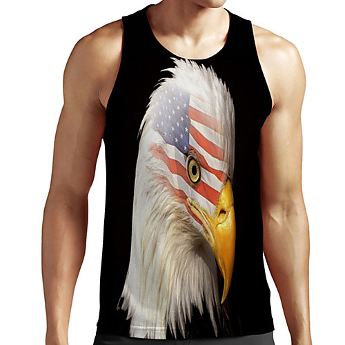 Men's Unisex Tank Top Undershirt 3D Print Graphic Prints Eagle Plus Size Print Sleeveless Casual Tops Basic Designer Big and Tall Black
Men's Unisex Tank Top Undershirt 3D Print Graphic Prints Eagle Plus Size Print Sleeveless Casual Tops Basic Designer Big and Tall Black