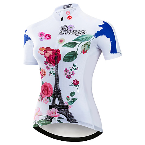 21Grams Women's Short Sleeve Cycling Jersey Summer Spandex Polyester White Floral Botanical Bike Jersey Top Mountain Bike MTB Road Bike Cycling Quick Dry Moisture Wicking Breathable Sports Clothing
21Grams Women's Short Sleeve Cycling Jersey Summer Spandex Polyester White Floral Botanical Bike Jersey Top Mountain Bike MTB Road Bike Cycling Quick Dry Moisture Wicking Breathable Sports Clothing