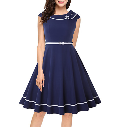 Women's A Line Dress Knee Length Dress Dusty Blue Sleeveless Solid Color Zipper Fall Summer Round Neck Elegant 2021 S M L XL XXL
Women's A Line Dress Knee Length Dress Dusty Blue Sleeveless Solid Color Zipper Fall Summer Round Neck Elegant 2021 S M L XL XXL