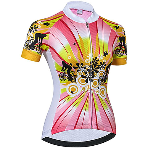 21Grams Women's Short Sleeve Cycling Jersey Summer Spandex Polyester Pink Floral Botanical Bike Jersey Top Mountain Bike MTB Road Bike Cycling Quick Dry Moisture Wicking Breathable Sports Clothing
21Grams Women's Short Sleeve Cycling Jersey Summer Spandex Polyester Pink Floral Botanical Bike Jersey Top Mountain Bike MTB Road Bike Cycling Quick Dry Moisture Wicking Breathable Sports Clothing