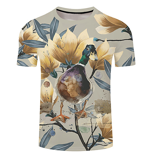 Men's Unisex Tee T shirt 3D Print Plants Graphic Prints Animal Plus Size 3D Print Short Sleeve Casual Tops Basic Designer Big and Tall Light Yellow Blue Purple
Men's Unisex Tee T shirt 3D Print Plants Graphic Prints Animal Plus Size 3D Print Short Sleeve Casual Tops Basic Designer Big and Tall Light Yellow Blue Purple