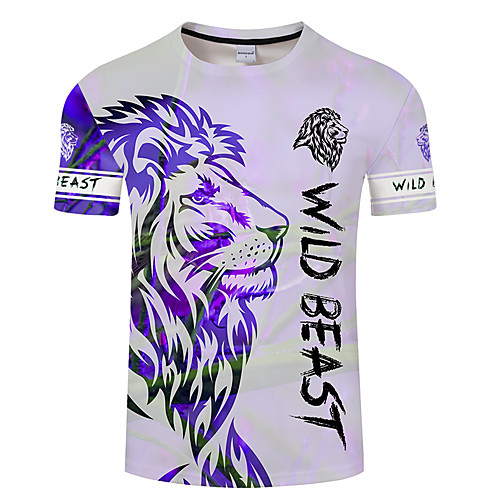 Men's Unisex Tee T shirt 3D Print Graphic Prints Lion Plus Size 3D Print Short Sleeve Casual Tops Basic Designer Big and Tall Blue Green Brown
Men's Unisex Tee T shirt 3D Print Graphic Prints Lion Plus Size 3D Print Short Sleeve Casual Tops Basic Designer Big and Tall Blue Green Brown