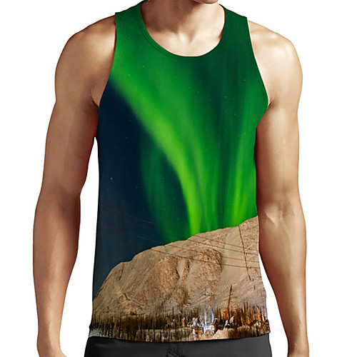 Men's Unisex Tank Top Undershirt 3D Print Scenery Graphic Prints Plus Size Print Sleeveless Casual Tops Basic Fashion Designer Breathable Green
Men's Unisex Tank Top Undershirt 3D Print Scenery Graphic Prints Plus Size Print Sleeveless Casual Tops Basic Fashion Designer Breathable Green
