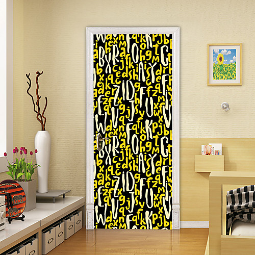 2pcs Self-adhesive Creative Text Art Door Stickers For Living Room Diy Decoration Home Waterproof Wall Stickers
2pcs Self-adhesive Creative Text Art Door Stickers For Living Room Diy Decoration Home Waterproof Wall Stickers