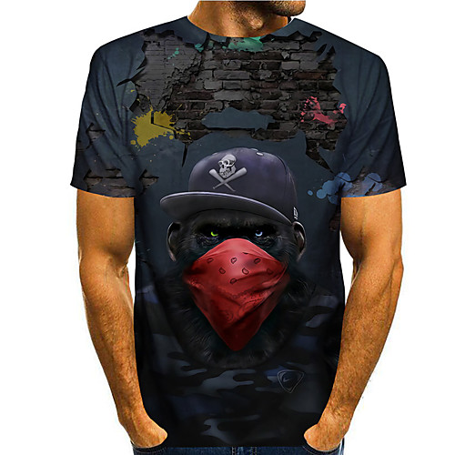 Men's Tee T shirt 3D Print Graphic Prints Orangutan Print Short Sleeve Daily Tops Casual Designer Big and Tall Gray
Men's Tee T shirt 3D Print Graphic Prints Orangutan Print Short Sleeve Daily Tops Casual Designer Big and Tall Gray