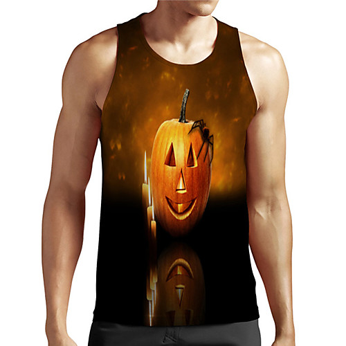 Men's Unisex Tank Top Undershirt 3D Print Graphic Prints Pumpkin Plus Size Print Sleeveless Casual Tops Basic Designer Big and Tall Orange
Men's Unisex Tank Top Undershirt 3D Print Graphic Prints Pumpkin Plus Size Print Sleeveless Casual Tops Basic Designer Big and Tall Orange