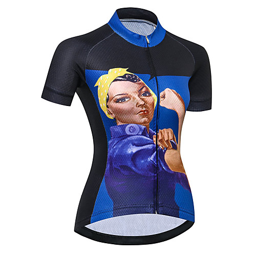 21Grams Women's Short Sleeve Cycling Jersey Summer Spandex Polyester Black / Blue Bike Jersey Top Mountain Bike MTB Road Bike Cycling Quick Dry Moisture Wicking Breathable Sports Clothing Apparel
21Grams Women's Short Sleeve Cycling Jersey Summer Spandex Polyester Black / Blue Bike Jersey Top Mountain Bike MTB Road Bike Cycling Quick Dry Moisture Wicking Breathable Sports Clothing Apparel