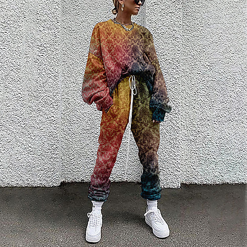 Women's Basic Streetwear Paisley Geometric Vacation Casual / Daily Two Piece Set Tracksuit T shirt Pant Loungewear Drawstring Print Tops
Women's Basic Streetwear Paisley Geometric Vacation Casual / Daily Two Piece Set Tracksuit T shirt Pant Loungewear Drawstring Print Tops