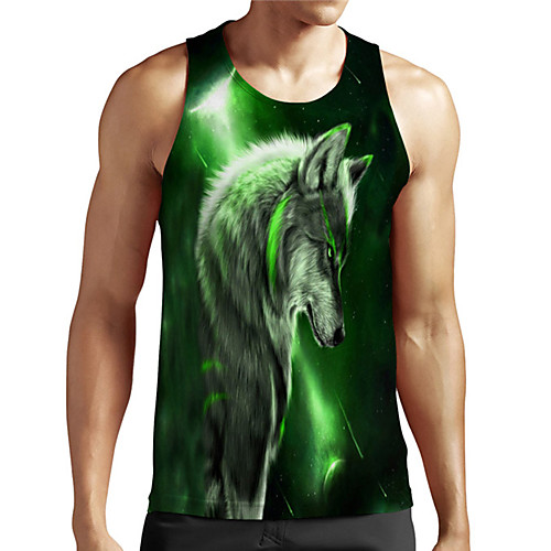 Men's Unisex Tank Top Undershirt Shirt 3D Print Graphic Prints Wolf Plus Size Print Sleeveless Casual Tops Basic Designer Big and Tall Round Neck Green / Summer
Men's Unisex Tank Top Undershirt Shirt 3D Print Graphic Prints Wolf Plus Size Print Sleeveless Casual Tops Basic Designer Big and Tall Round Neck Green / Summer