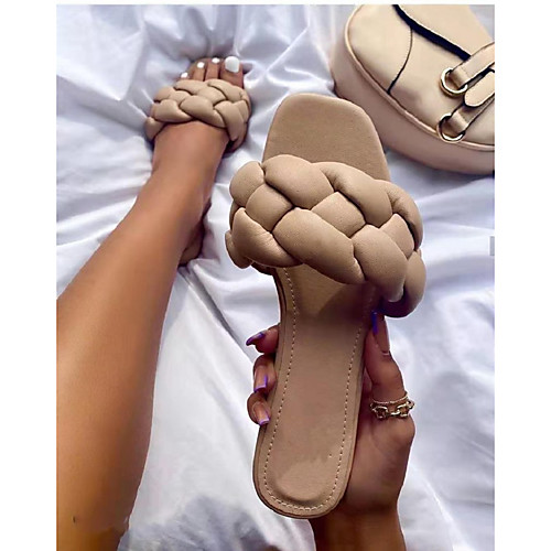 Women's Sandals Outdoor Slippers Flat Heel Square Toe PU Solid Colored Black Blue Khaki
Women's Sandals Outdoor Slippers Flat Heel Square Toe PU Solid Colored Black Blue Khaki