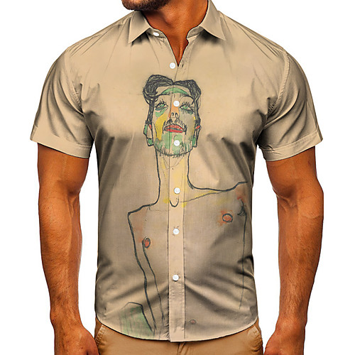 Men's Shirt 3D Print Graphic Prints Human Button-Down Short Sleeve Street Tops Casual Fashion Classic Breathable Yellow
Men's Shirt 3D Print Graphic Prints Human Button-Down Short Sleeve Street Tops Casual Fashion Classic Breathable Yellow