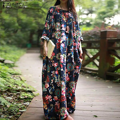 2019 european and american spring and summer new cotton and linen printed loose casual dress
2019 european and american spring and summer new cotton and linen printed loose casual dress