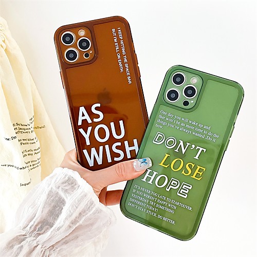 Phone Case For Apple Back Cover iPhone 12 Pro Max 11 SE 2020 X XR XS Max 8 7 Dustproof Word / Phrase TPU
Phone Case For Apple Back Cover iPhone 12 Pro Max 11 SE 2020 X XR XS Max 8 7 Dustproof Word / Phrase TPU
