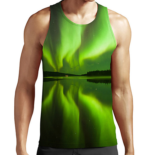 Men's Unisex Tank Top Undershirt 3D Print Scenery Graphic Prints Plus Size Print Sleeveless Casual Tops Basic Fashion Designer Breathable Green
Men's Unisex Tank Top Undershirt 3D Print Scenery Graphic Prints Plus Size Print Sleeveless Casual Tops Basic Fashion Designer Breathable Green