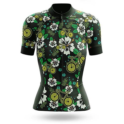 21Grams Women's Short Sleeve Cycling Jersey Summer Spandex Black / Green Bike Top Mountain Bike MTB Road Bike Cycling Sports Clothing Apparel / Stretchy / Athleisure
21Grams Women's Short Sleeve Cycling Jersey Summer Spandex Black / Green Bike Top Mountain Bike MTB Road Bike Cycling Sports Clothing Apparel / Stretchy / Athleisure