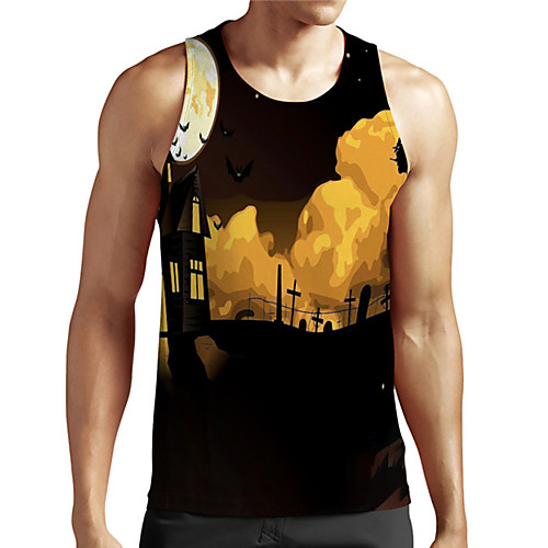 Men's Unisex Tank Top Undershirt 3D Print Halloween Graphic Prints Plus Size Print Sleeveless Casual Tops Basic Designer Big and Tall Black
Men's Unisex Tank Top Undershirt 3D Print Halloween Graphic Prints Plus Size Print Sleeveless Casual Tops Basic Designer Big and Tall Black