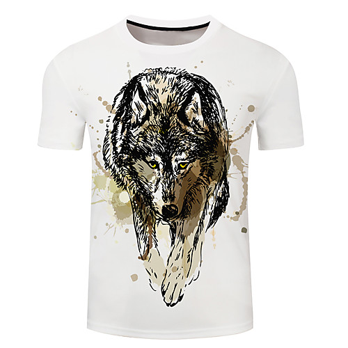 Men's Unisex Tee T shirt 3D Print Graphic Prints Wolf Plus Size 3D Print Short Sleeve Casual Tops Basic Designer Big and Tall White Blue Dark Green
Men's Unisex Tee T shirt 3D Print Graphic Prints Wolf Plus Size 3D Print Short Sleeve Casual Tops Basic Designer Big and Tall White Blue Dark Green
