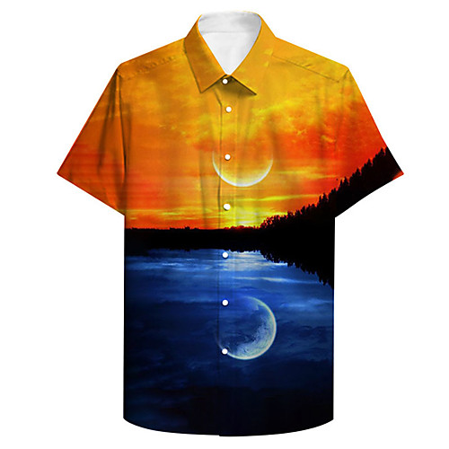 Men's Shirt 3D Print Scenery Plus Size 3D Print Button-Down Short Sleeve Casual Tops Casual Fashion Breathable Comfortable Yellow / Sports
Men's Shirt 3D Print Scenery Plus Size 3D Print Button-Down Short Sleeve Casual Tops Casual Fashion Breathable Comfortable Yellow / Sports