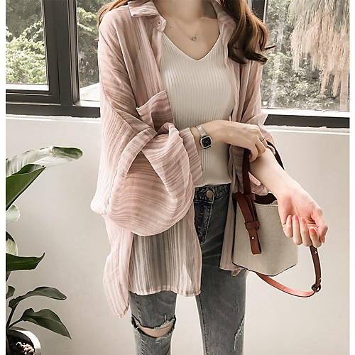 Women's Coat Daily Wear Summer Maxi Coat Regular Fit Casual / Daily Jacket Solid Color Others Blue Blushing Pink
Women's Coat Daily Wear Summer Maxi Coat Regular Fit Casual / Daily Jacket Solid Color Others Blue Blushing Pink