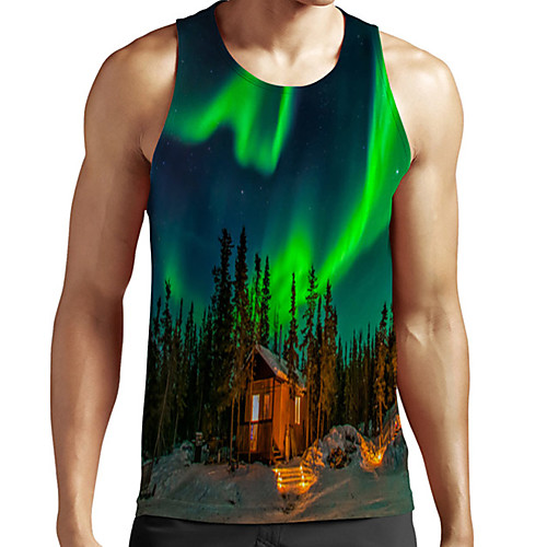 Men's Unisex Tank Top Undershirt 3D Print Scenery Graphic Prints House Plus Size Print Sleeveless Casual Tops Basic Fashion Designer Breathable Green
Men's Unisex Tank Top Undershirt 3D Print Scenery Graphic Prints House Plus Size Print Sleeveless Casual Tops Basic Fashion Designer Breathable Green