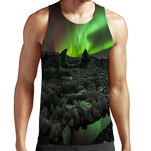 Men's Unisex Tank Top Undershirt 3D Print Scenery Graphic Prints Plus Size Print Sleeveless Casual Tops Basic Fashion Designer Breathable Green
Men's Unisex Tank Top Undershirt 3D Print Scenery Graphic Prints Plus Size Print Sleeveless Casual Tops Basic Fashion Designer Breathable Green