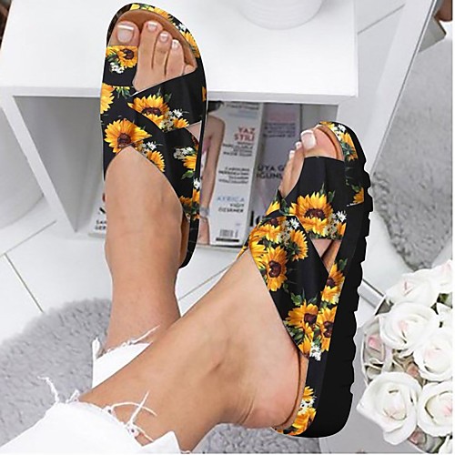 Women's Sandals Bunion Sandals Flat Heel Round Toe PU Floral Galaxy Black Dark Blue Light Blue
Women's Sandals Bunion Sandals Flat Heel Round Toe PU Floral Galaxy Black Dark Blue Light Blue