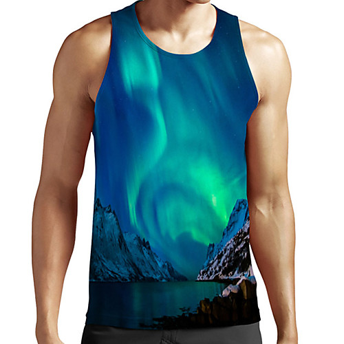Men's Unisex Tank Top Undershirt 3D Print Scenery Graphic Prints Plus Size Print Sleeveless Casual Tops Basic Fashion Designer Breathable Blue
Men's Unisex Tank Top Undershirt 3D Print Scenery Graphic Prints Plus Size Print Sleeveless Casual Tops Basic Fashion Designer Breathable Blue