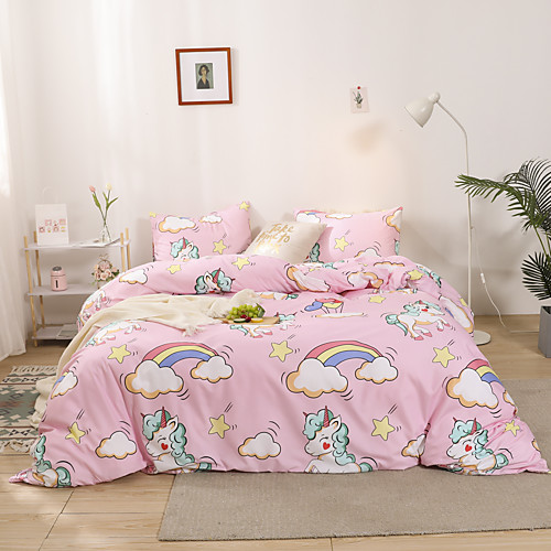 Duvet Cover Sets 3 Piece Rayon / Polyester Floral / Botanical Rainbow Reactive Print Bohemian Style
Duvet Cover Sets 3 Piece Rayon / Polyester Floral / Botanical Rainbow Reactive Print Bohemian Style