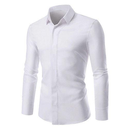 Men's Shirt Solid Colored Button-Down Long Sleeve Casual Tops Casual Fashion Breathable Comfortable White Black Red
Men's Shirt Solid Colored Button-Down Long Sleeve Casual Tops Casual Fashion Breathable Comfortable White Black Red