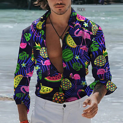 Men's Shirt Watermelon Animal Button-Down Long Sleeve Casual Tops Casual Fashion Breathable Comfortable Black
Men's Shirt Watermelon Animal Button-Down Long Sleeve Casual Tops Casual Fashion Breathable Comfortable Black