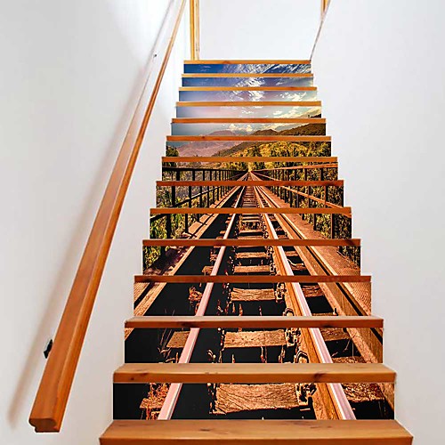 Creative 3d Staircase Diy Sticker Train Track Home Decoration Sticker Waterproof 3d Three-dimensional Wall Sticker 13 Piece Set
Creative 3d Staircase Diy Sticker Train Track Home Decoration Sticker Waterproof 3d Three-dimensional Wall Sticker 13 Piece Set