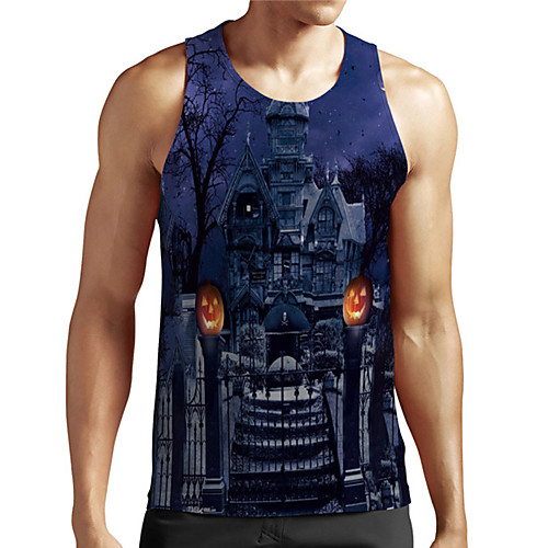 Men's Unisex Tank Top Undershirt 3D Print Graphic Prints Castle Plus Size Print Sleeveless Casual Tops Basic Designer Big and Tall Blue
Men's Unisex Tank Top Undershirt 3D Print Graphic Prints Castle Plus Size Print Sleeveless Casual Tops Basic Designer Big and Tall Blue