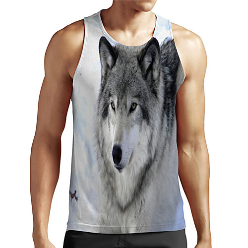 Men's Unisex Tank Top Undershirt 3D Print Graphic Prints Wolf Plus Size Print Sleeveless Casual Tops Basic Designer Big and Tall Gray
Men's Unisex Tank Top Undershirt 3D Print Graphic Prints Wolf Plus Size Print Sleeveless Casual Tops Basic Designer Big and Tall Gray