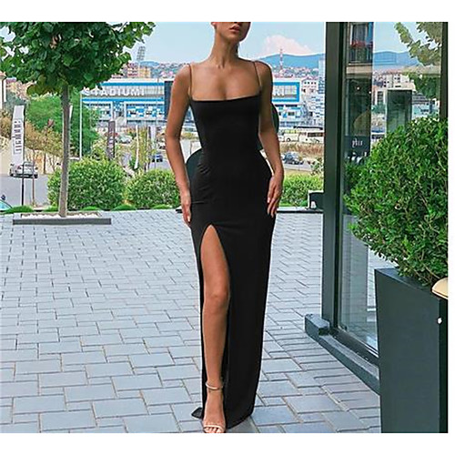 Women's Sheath Dress Midi Dress Black Red Short Sleeve Solid Color Backless Split Summer Round Neck Elegant Sexy Going out Beach Slim 2021 S M L / Long Sleeve
Women's Sheath Dress Midi Dress Black Red Short Sleeve Solid Color Backless Split Summer Round Neck Elegant Sexy Going out Beach Slim 2021 S M L / Long Sleeve