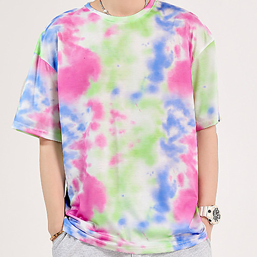 Men's Unisex Tee T shirt Hot Stamping Tie Dye Graphic Prints Plus Size Short Sleeve Casual Tops 100% Cotton Basic Vintage Designer Big and Tall Rainbow
Men's Unisex Tee T shirt Hot Stamping Tie Dye Graphic Prints Plus Size Short Sleeve Casual Tops 100% Cotton Basic Vintage Designer Big and Tall Rainbow