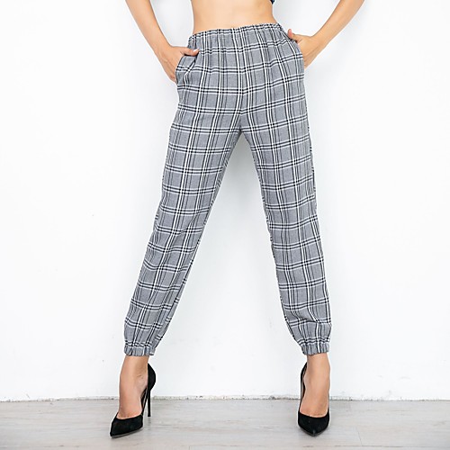 Women's Fashion Streetwear Comfort Daily Weekend Jogger Pants Plaid Checkered Ankle-Length Pocket Gray
Women's Fashion Streetwear Comfort Daily Weekend Jogger Pants Plaid Checkered Ankle-Length Pocket Gray