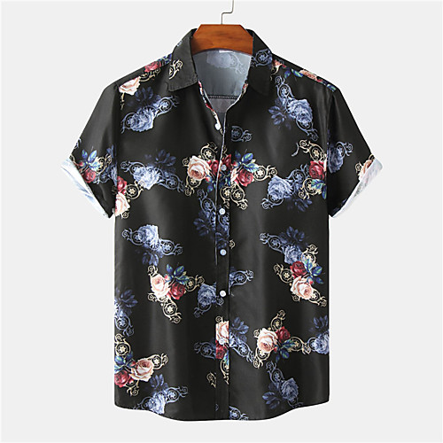 Men's Shirt Floral Button-Down Short Sleeve Casual Tops Casual Fashion Hawaiian Breathable Black
Men's Shirt Floral Button-Down Short Sleeve Casual Tops Casual Fashion Hawaiian Breathable Black