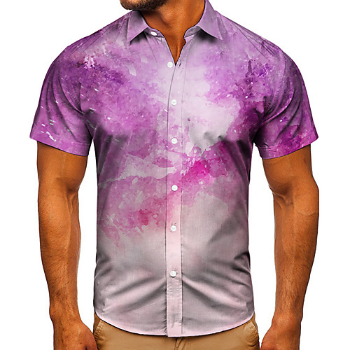 Men's Shirt 3D Print Graphic Prints Graffiti Button-Down Short Sleeve Street Tops Casual Fashion Classic Breathable Purple
Men's Shirt 3D Print Graphic Prints Graffiti Button-Down Short Sleeve Street Tops Casual Fashion Classic Breathable Purple