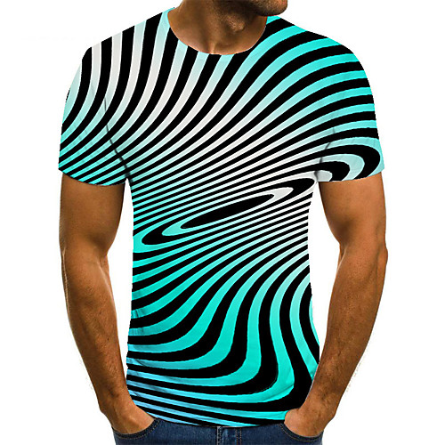 Men's Unisex Tee T shirt 3D Print Optical Illusion Graphic Prints Plus Size Print Short Sleeve Casual Tops Basic Fashion Designer Big and Tall Blue
Men's Unisex Tee T shirt 3D Print Optical Illusion Graphic Prints Plus Size Print Short Sleeve Casual Tops Basic Fashion Designer Big and Tall Blue