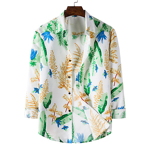 Men's Shirt Other Prints Graphic Leaves Long Sleeve Casual Tops Casual White
Men's Shirt Other Prints Graphic Leaves Long Sleeve Casual Tops Casual White