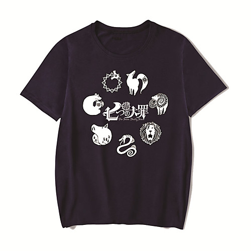 Men's Unisex Tee T shirt Hot Stamping Anime Graphic Prints Plus Size The Seven Deadly Sins Print Short Sleeve Casual Tops Cotton Basic Designer Big and Tall White Black Red
Men's Unisex Tee T shirt Hot Stamping Anime Graphic Prints Plus Size The Seven Deadly Sins Print Short Sleeve Casual Tops Cotton Basic Designer Big and Tall White Black Red