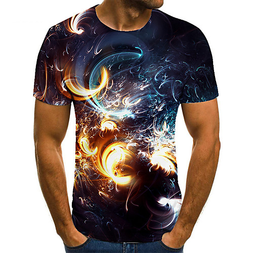 Men's Unisex Tee T shirt 3D Print Galaxy Graphic Prints Plus Size Print Short Sleeve Casual Tops Basic Fashion Designer Big and Tall Blue
Men's Unisex Tee T shirt 3D Print Galaxy Graphic Prints Plus Size Print Short Sleeve Casual Tops Basic Fashion Designer Big and Tall Blue
