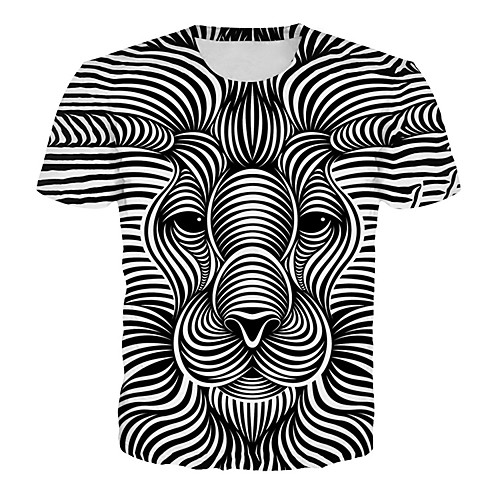 Men's T shirt Shirt 3D Print Abstract Animal Print Short Sleeve Daily Tops Exaggerated Round Neck White / Summer / Club
Men's T shirt Shirt 3D Print Abstract Animal Print Short Sleeve Daily Tops Exaggerated Round Neck White / Summer / Club